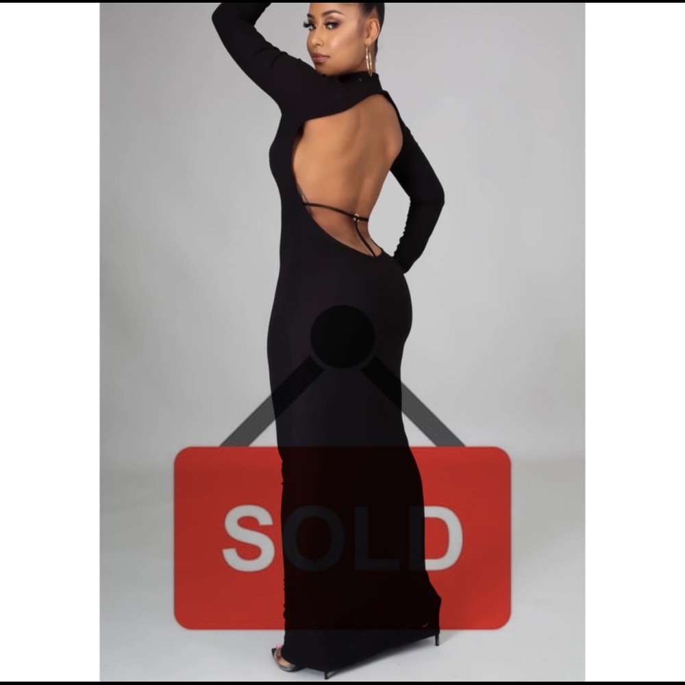 NWOT | open back dress.